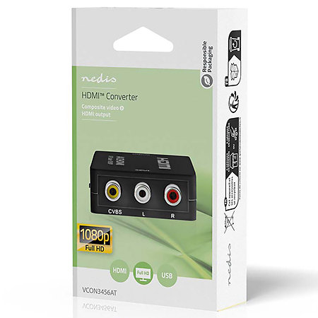 VCON3456AT - Convertisseur Composite vers HDMI Nedis