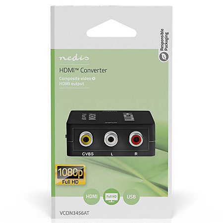 VCON3456AT - Convertisseur Composite vers HDMI Nedis