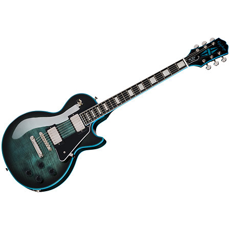 Les Paul Custom Widow Indigo Burst Inspired by Gibson Custom + housse Epiphone