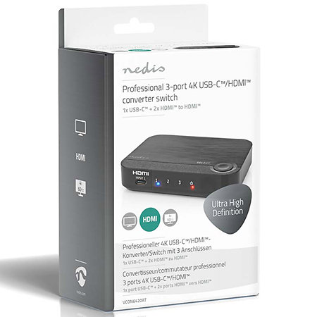 VCON6420AT - Séparateur HDMI 1 vers 2 Nedis