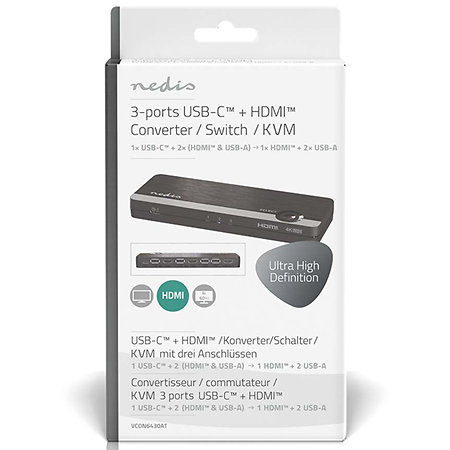 VCON6430AT - Commutateur clavier/écran/souris Nedis