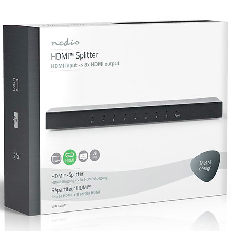 Nedis VSPL3478AT - Séparateur HDMI 1 vers 8