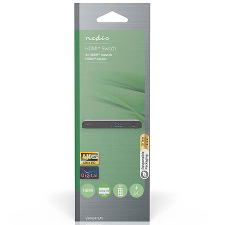 VSWI3473AT - Commutateur HDMI 3 vers 1 Nedis