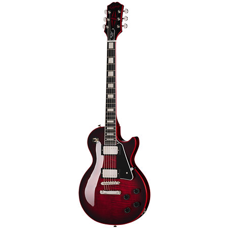 Les Paul Custom Widow Red Burst Inspired by Gibson Custom + housse Epiphone