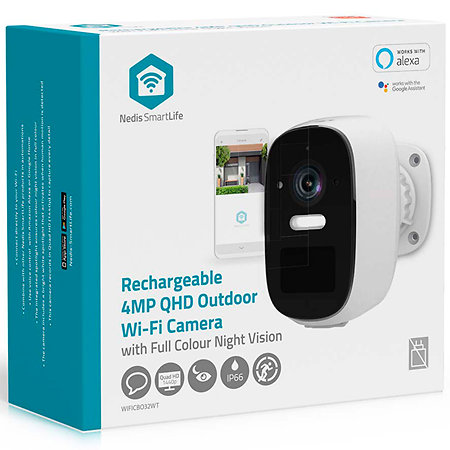 Nedis WIFICBO32WT - Caméra extérieure de sécurité