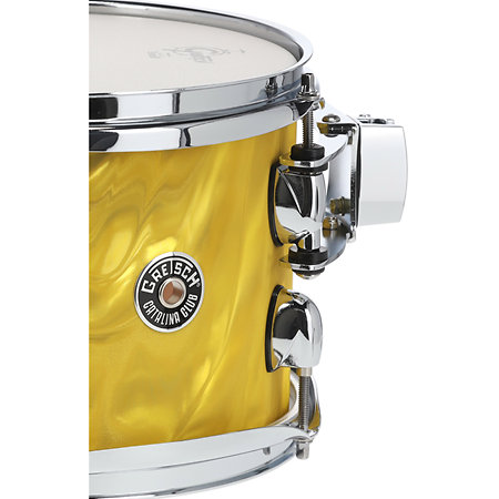 Catalina Club Yellow Satin Flame 10" x 7" Gretsch Drums