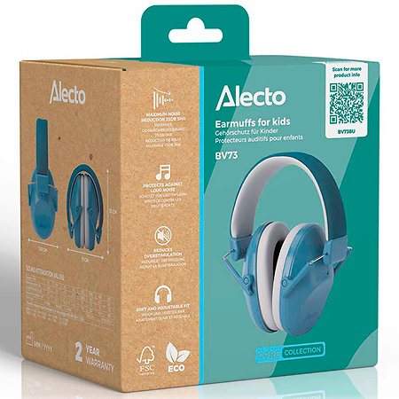 Casque antibruit Bleu pour enfant - BV73BU Alecto