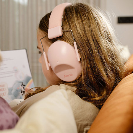 Casque antibruit Rose pour enfant - BV73PK Alecto