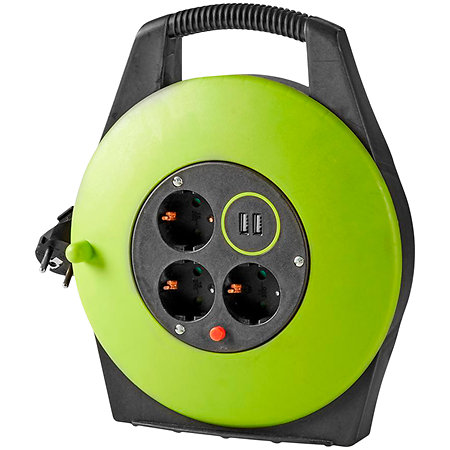 Nedis PECCR10UFGN - Multriprise enrouleur 10M