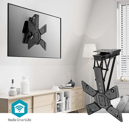 TVCM5850BK - Support plafond pivotant Télévision 23/65" Nedis