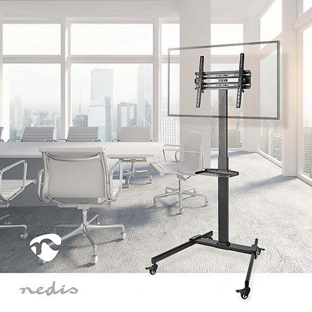 TVSM5100BK - Support sur roulette Télévision 32/55" Nedis