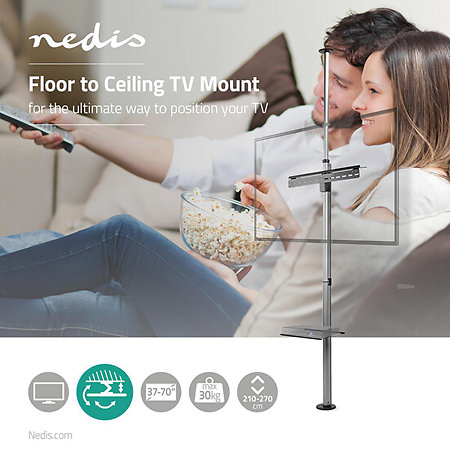 Nedis TVSM5750BK - Support sol/plafond Télévision 37/70"