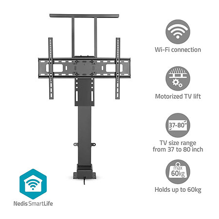 TVSM5840BK - Support ascenseur Télévision 37/80" Nedis