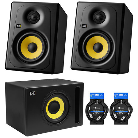 Krk Pack Kreate 5 + sub S8.4 + Câbles