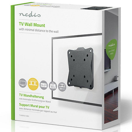 TVWM1010BK - Support mural fixe Télévision 13/27" Nedis