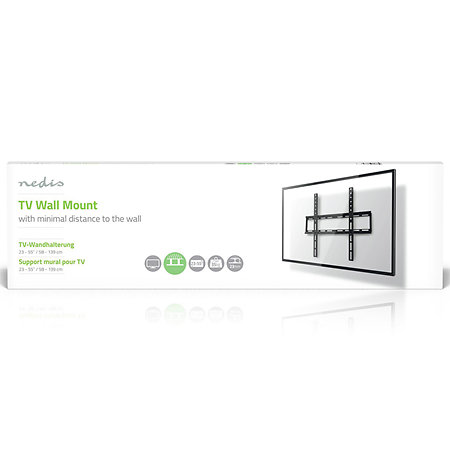 TVWM1031BK - Support mural fixe Télévision 23/55" Nedis