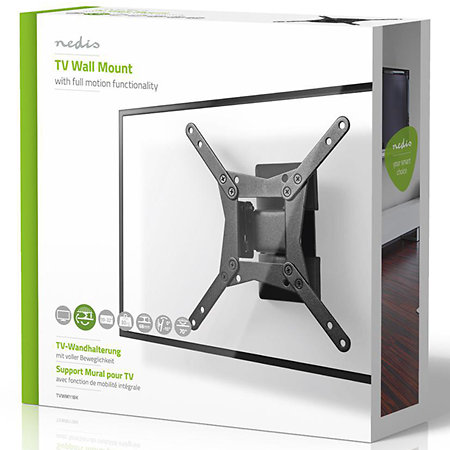 Nedis TVWM11BK - Support mural orientable Télévision 10/32"
