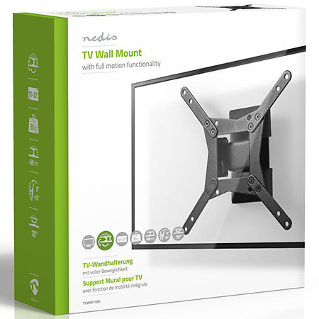 TVWM11BK - Support mural orientable Télévision 10/32" Nedis