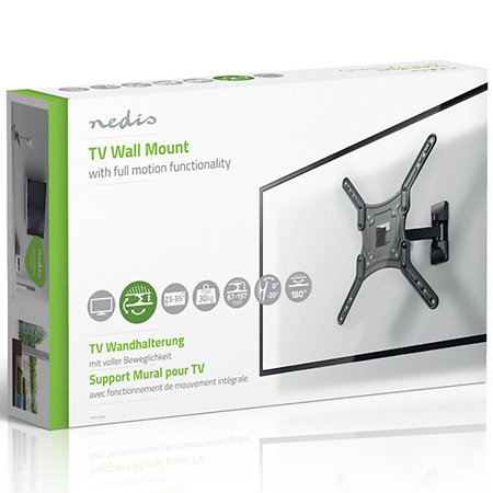 TVWM1430BK - Support mural orientable Télévision 23/55" Nedis