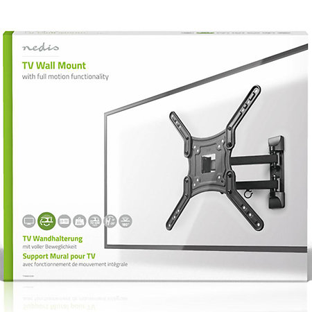 TVWM1530BK - Support mural orientable Télévision 23/55" Nedis
