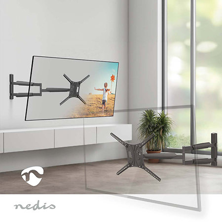 TVWM1790BK - Support mural orientable Télévision 13/86" Nedis