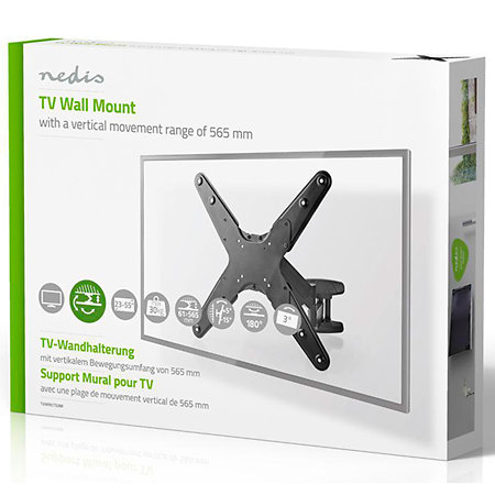 TVWM2732BK - Support mural orientable Télévision 23/55" Nedis