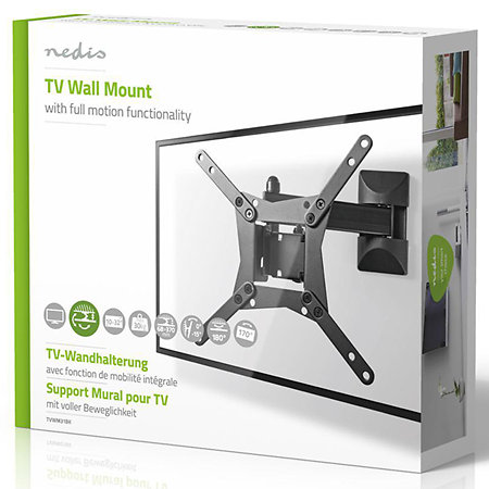 Nedis TVWM31BK - Support mural orientable Télévision 10/32"