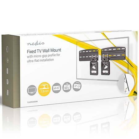 TVWM5065BK - Support mural fixe Télévision 43/85" Nedis