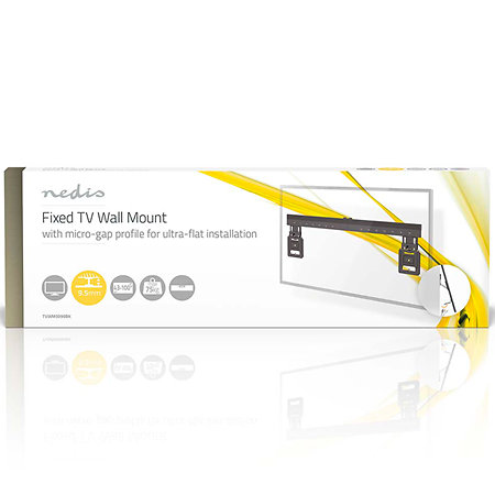 TVWM5090BK - Support mural fixe Télévision 43/100" Nedis