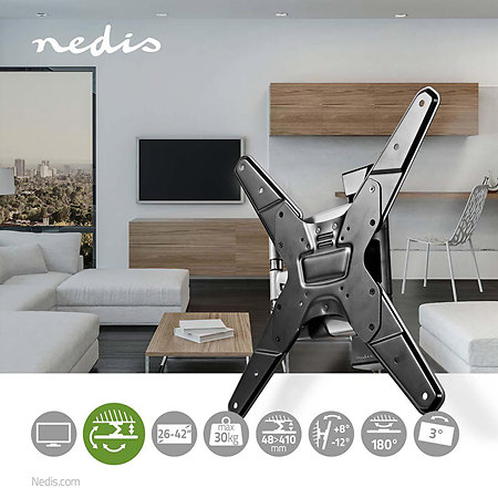 TVWM5530BK - Support mural orientable Télévision 23/55" Nedis
