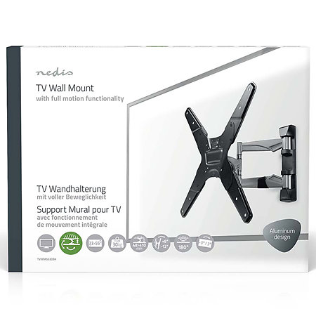 TVWM5530BK - Support mural orientable Télévision 23/55" Nedis