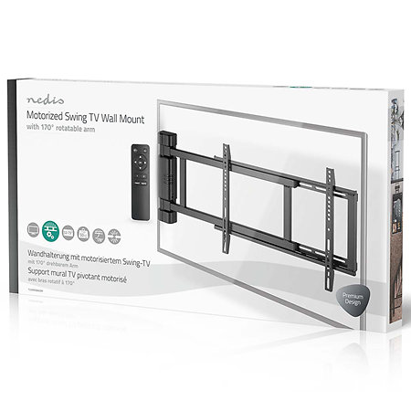 TVWM5860BK - Support mural motorisé Télévision 32/75" Nedis