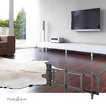 TVWM5860BK - Support mural motorisé Télévision 32/75" Nedis