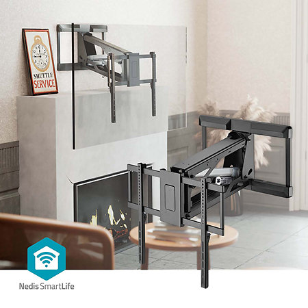TVWM5880BK - Support mural motorisé Télévision 37/75" Nedis