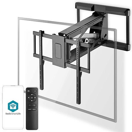 TVWM5880BK - Support mural motorisé Télévision 37/75" Nedis