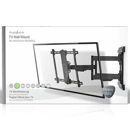 TVWM6551BK - Support mural orientable Télévision 37/80" Nedis