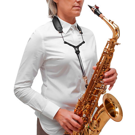 S20YBMSH Cordon Cuir Zen Saxo Mousqueton Métal BG