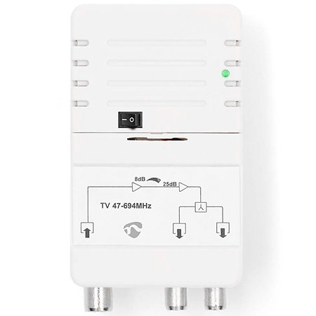 Nedis SAMP42222WT - Amplificateur CATV 1 vers 2