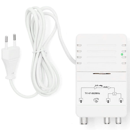 SAMP42222WT - Amplificateur CATV 1 vers 2 Nedis