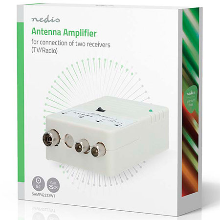 SAMP42222WT - Amplificateur CATV 1 vers 2 Nedis