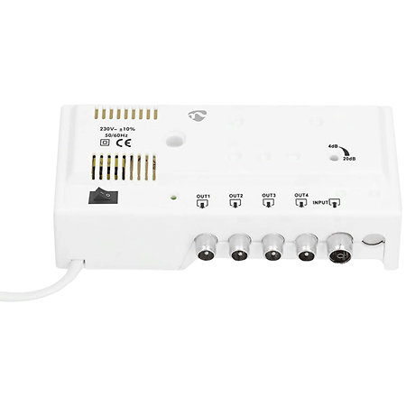 Nedis SAMP42244WT - Amplificateur CATV 1 vers 4