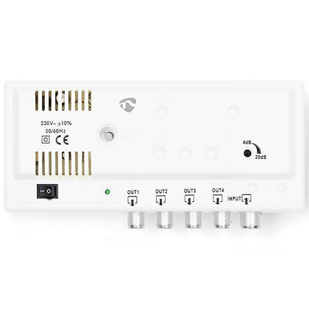 Nedis SAMP42244WT - Amplificateur CATV 1 vers 4