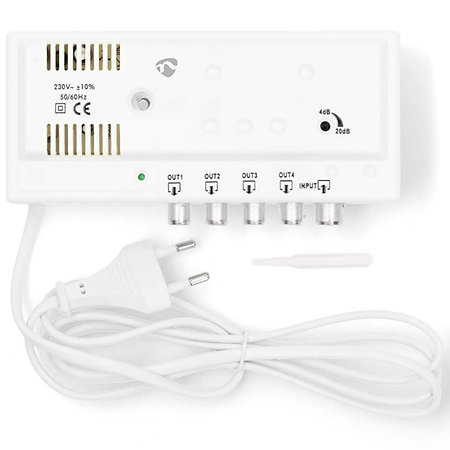 SAMP42244WT - Amplificateur CATV 1 vers 4 Nedis