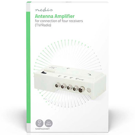 SAMP42244WT - Amplificateur CATV 1 vers 4 Nedis