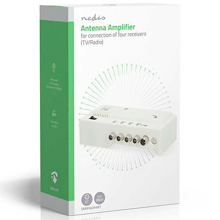 SAMP42244WT - Amplificateur CATV 1 vers 4 Nedis
