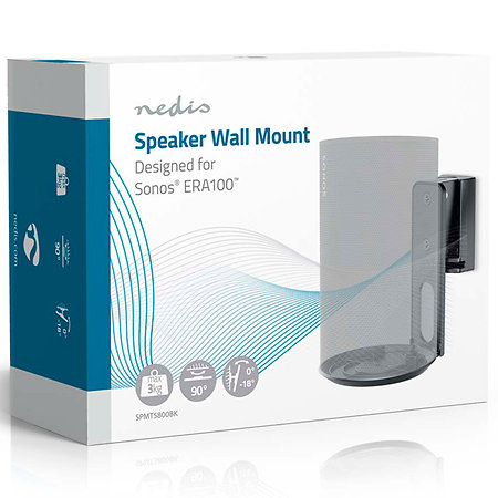 Nedis SPMT5800BK - Support mural Haut Parleur Black