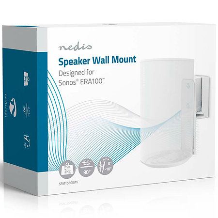 Nedis SPMT5800WT - Support mural Haut Parleur White