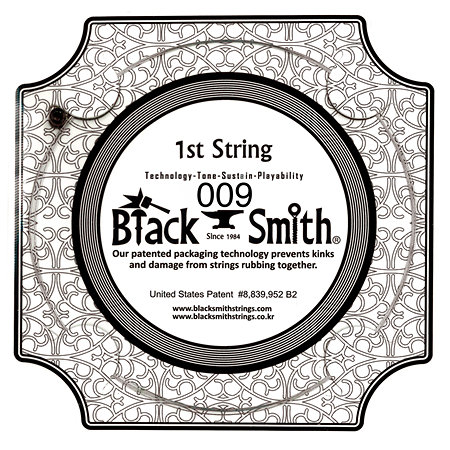 Corde pour guitare électrique 009 Black Smith