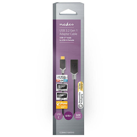 CCBW61710AT015 - Adaptateur USB C/USB A Nedis