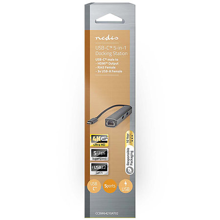 CCBW64210AT02 - Adaptateur Multi-Ports USB Nedis